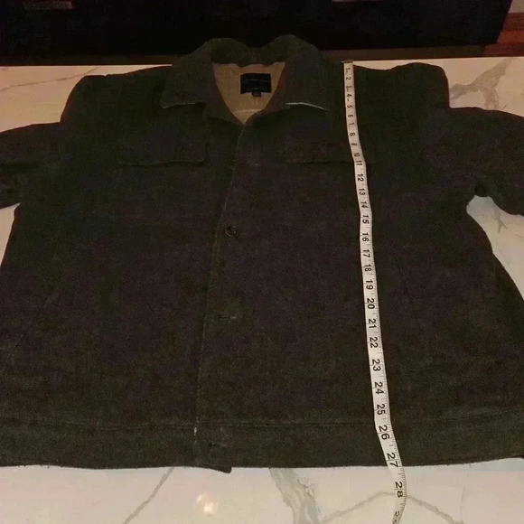 Brooks Brothers Mens Wool Button Down Collared Long Sleeve Jacket Brown Size XL - Picture 12 of 13